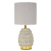 Lampadelle A Da Comodino Pigny Grigia cm ø 15x30,5