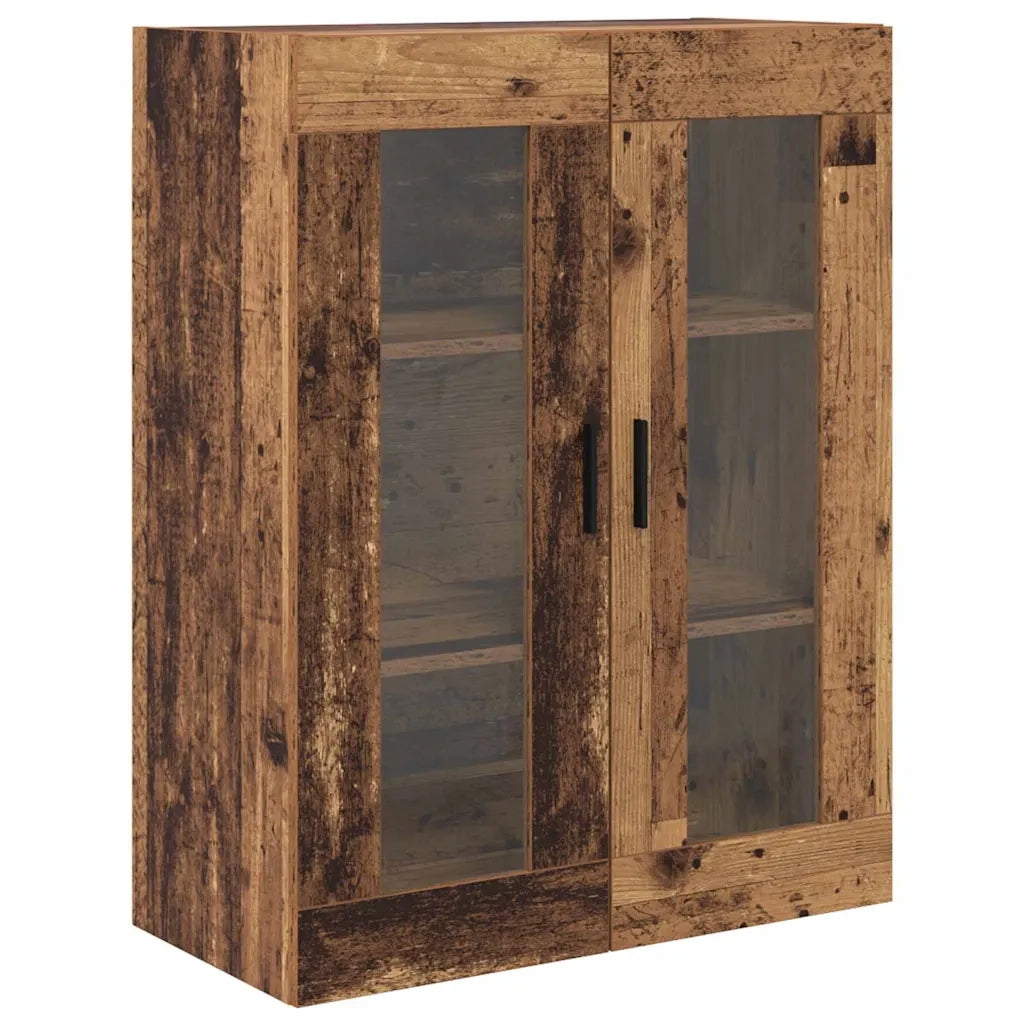 Credenza con cassetto 2 pz | Madia | Buffet da pranzo | Armadio da pranzo Legno vecchio Legno multistrato