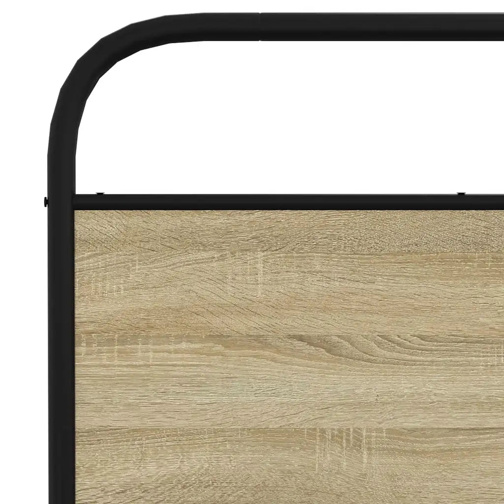 Giroletto senza Materaso in Metallo Rovere Sonoma 183x213 cm 3318644
