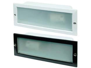 FARETTI A INCASSO RETTANGOLARI IN ALLUMINIO PER ESTERNO  60w IP54 mm.234x100x80h. nero    SYNTESY