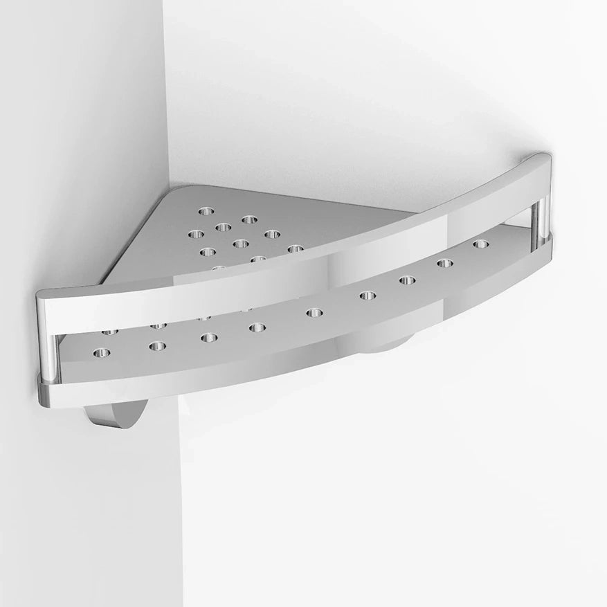 Angolare doccia con barriera KOEMO in cromo 27,7x9,5x15,6 cm