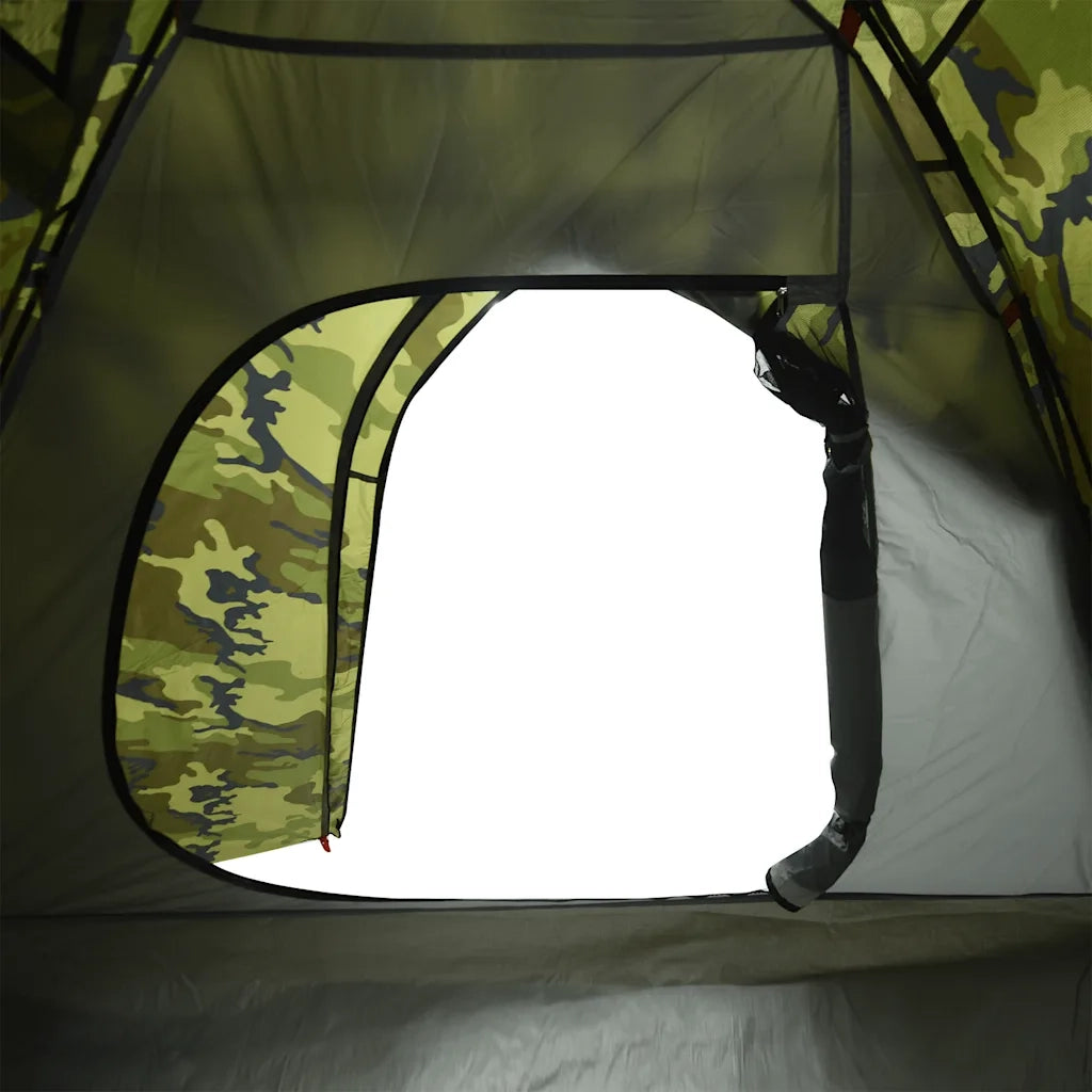 Tenda da Campeggio a Cupola 3 Persone Mimetica Impermeabile 4009617