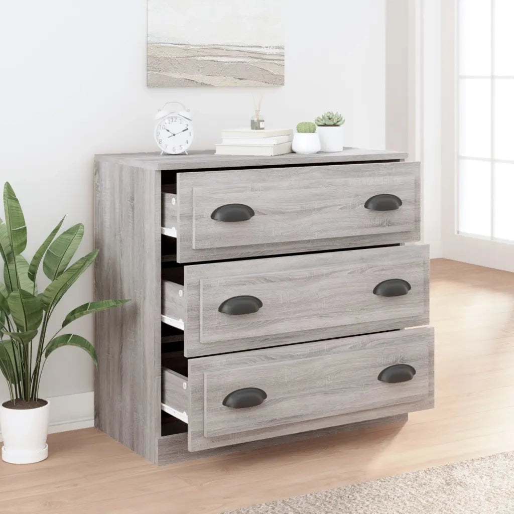 Credenza Grigio Sonoma 70x35,5x67,5 cm in Legno Multistrato 816230
