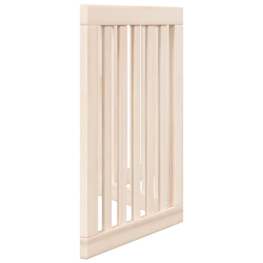 Cancelletto di sicurezza pieghevole per cani a 3 pannelli 150 cm legno di pioppo marrone 02_0023066