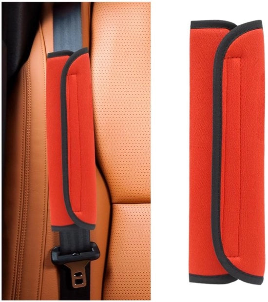 Cinturone di sicurezza universale - Cuscino di protezione per cinturone - Copertura per cinturone di sicurezza - Cuscino di protezione - Dimensioni: 9 x 25,5 cm - Protezione antistrappo - Materiale: poliestere