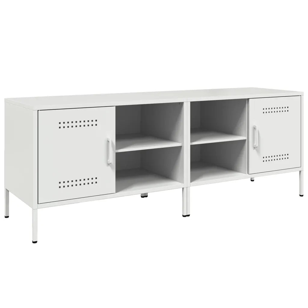 Mobili TV 2pz Bianchi 68x39x50,5 cm in Acciaio 843005