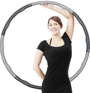 Hula hoop per adulti per perdere peso con disegno a onde per esperti - 18 kg - 100 cm - Fitness hula hoop per casa