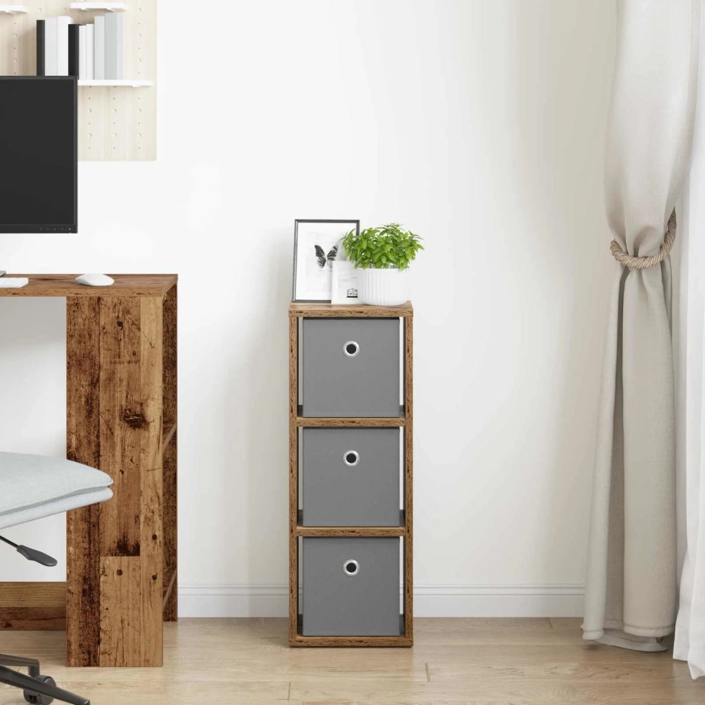 Credenza con cassetto Legno vecchio 25,5 x 22 x 69,5 cm