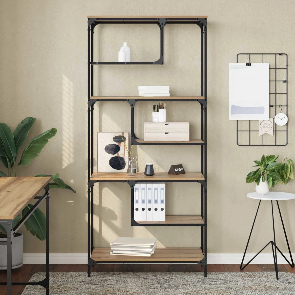 Libreria rovere artigianale 81 x 36 x 176 cm Legno multistrato 882836