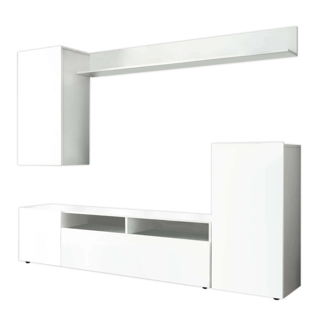Parete Attrezzata per Soggiorno in Legno Composito cm 210x36 5x170 - WALLACE