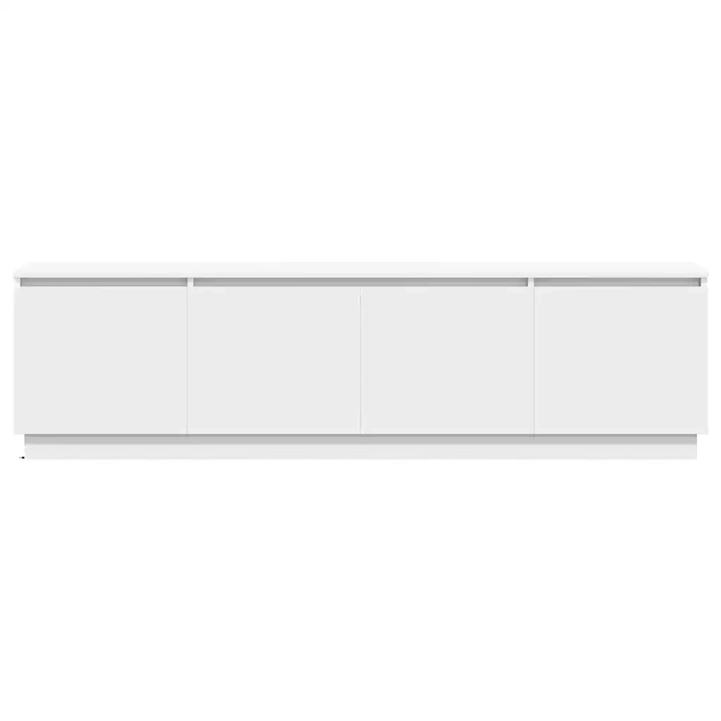 Mobile TV con LED-Credenza per TV Bianco 180 x 38 x 49 cm Legno multistrato