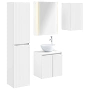 Set di Armadi da Bagno 5 pcs Bianco 53 x 15,5 x 70 cm 3407303