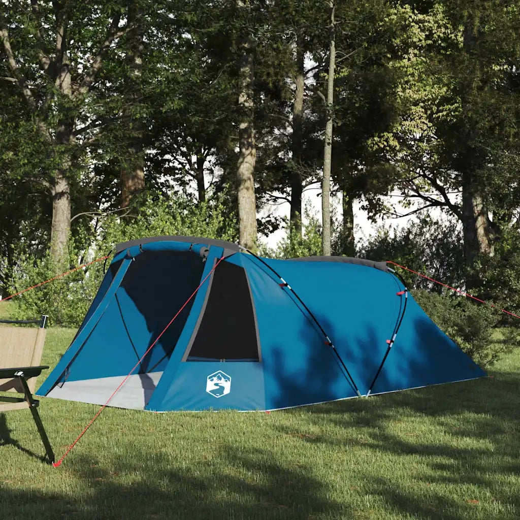 Tenda Tunnel per 3 Persone 3 persona Blu e Grigio 42004051