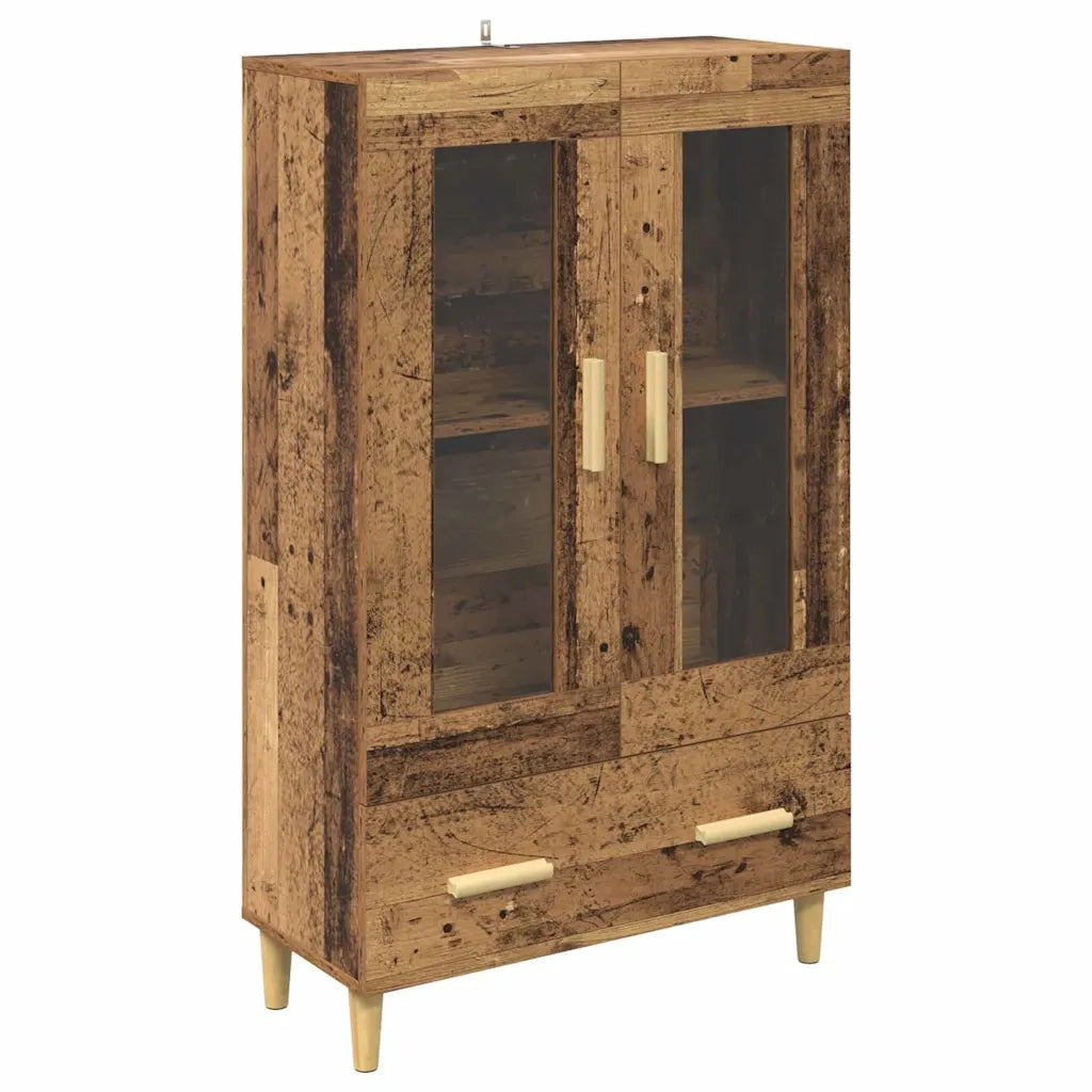 Credenza | Madia | Buffet da pranzo | Armadio da pranzo Legno vecchio 70 x 31 x 115 cm Legno multistrato