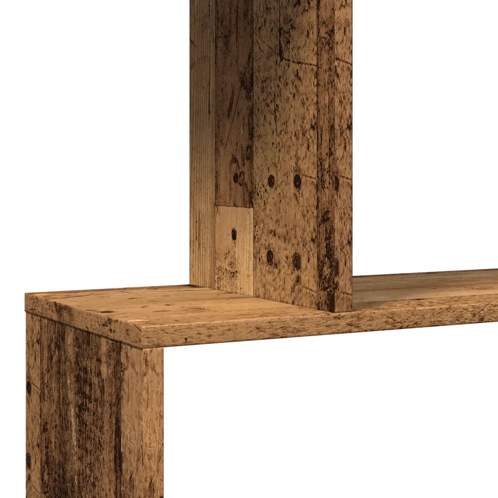 Libreria Divisorio 3Ripiani Legno Antico 70x24x97 cm Truciolato 858118