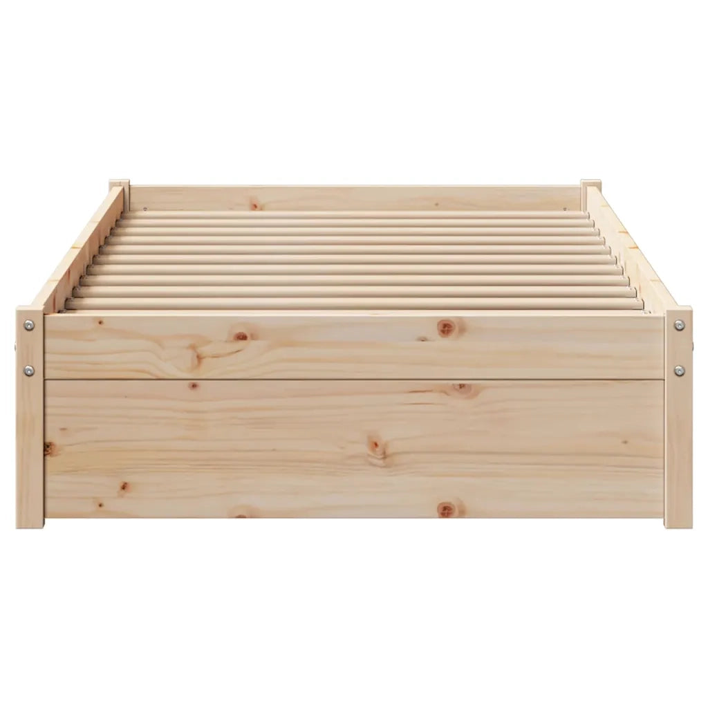 Letto singolo | Letto per adulti | Letto senza Materasso 75x190 cm in Legno Massello Pino