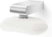 Sostegno per Sapone Magnetico Argento Metallico - Design Moderno - 4 x 35 x 85 cm