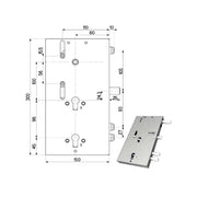 Serratura Sic.Triplice Sx 89F30 Mottura