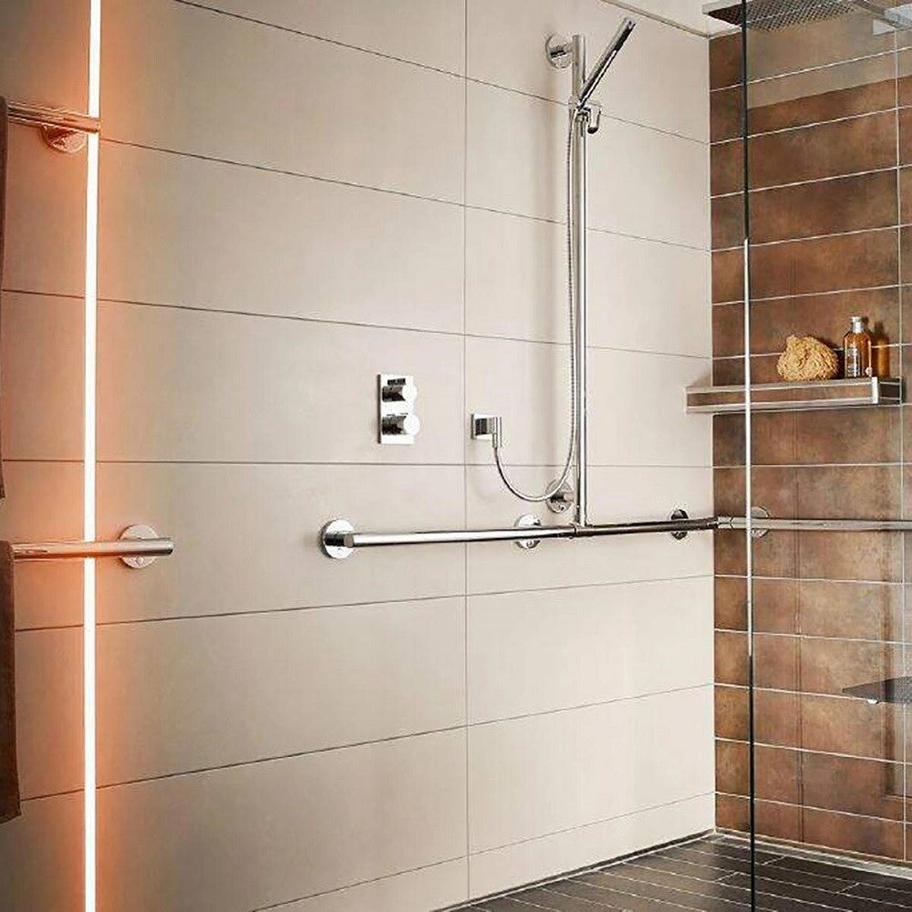 Trade Shop - Striscia Led Ip68 Cob Flessibile Neon Dimmerabile 24v Luce Box Doccia Bagno Vasca -