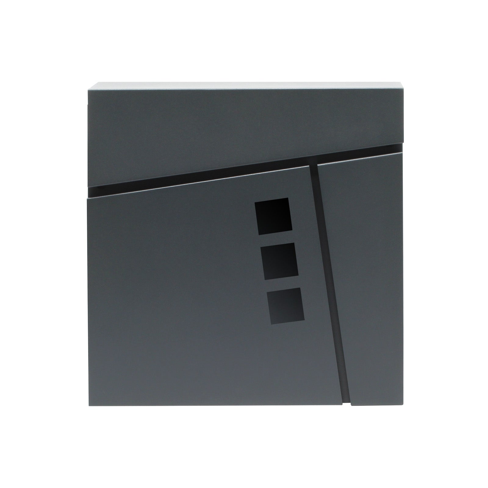 Cassetta postale con vano portagiornale V24 antracite 370 x 105 x 370 mm