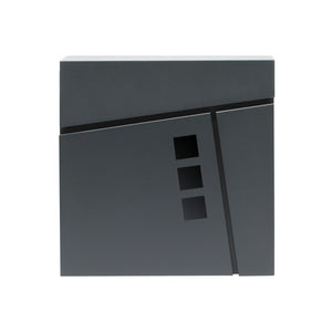 Cassetta postale con vano portagiornale V24 antracite 370 x 105 x 370 mm