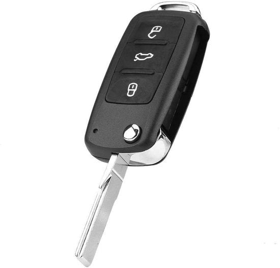 Chiave per auto con 3 tasti - Comando a distanza - ID48 inviato - Materiale di alta qualità - Adatto per Beetle/Caddy/Tiguan - Resistentente e elegante - Chiave