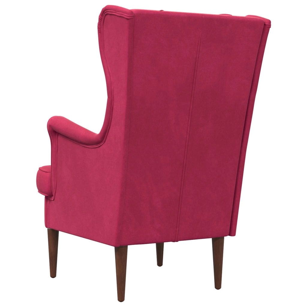 Poltrona | Sedia Relax Rosso Vino Velluto