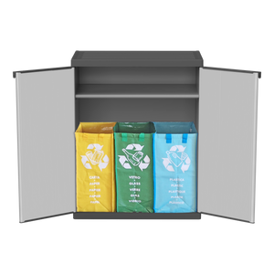 Armadietto per la raccolta differenziata (interno/esterno) 68x40xH85 cm
