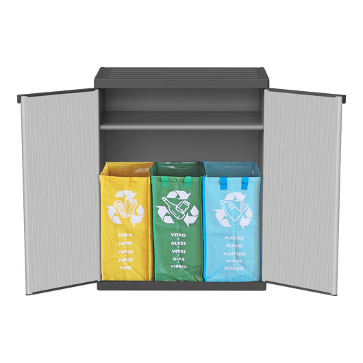 Armadietto per la raccolta differenziata (interno/esterno) 68x40xH85 cm