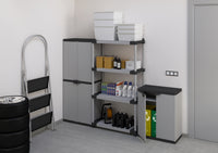 Armadietto per la raccolta differenziata (interno/esterno) 68x40xH85 cm