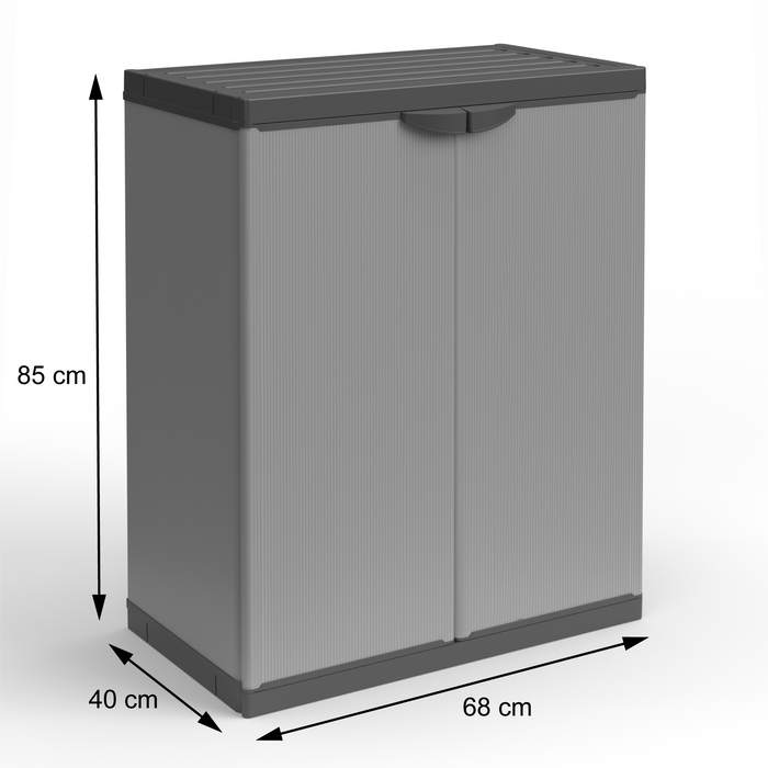 Armadietto per la raccolta differenziata (interno/esterno) 68x40xH85 cm
