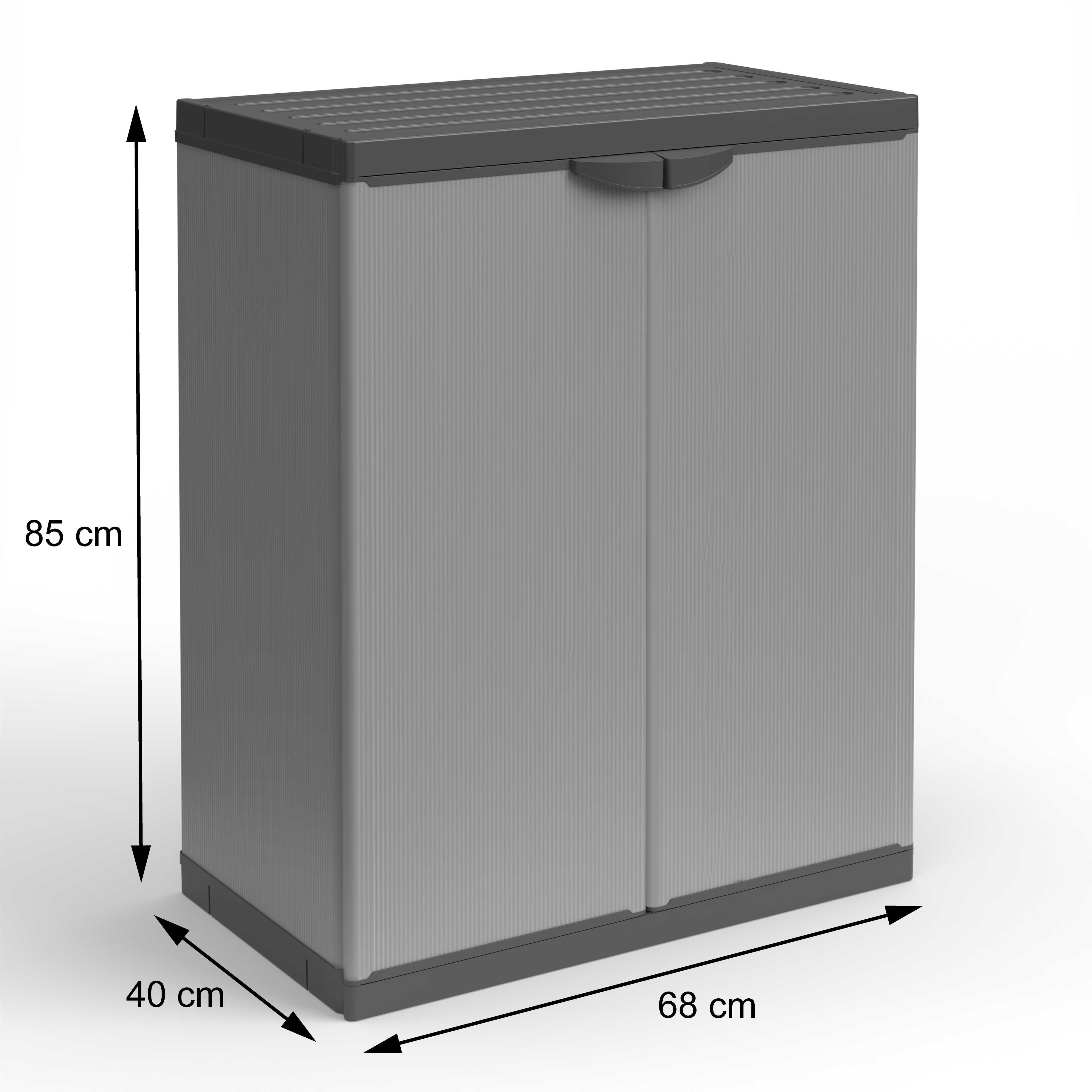 Armadietto per la raccolta differenziata (interno/esterno) 68x40xH85 cm