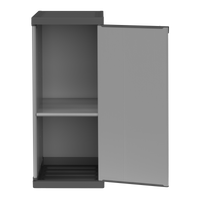 Armadio in resina 1 anta con ripiano regolabili (interno/esterno) 34x40xH85 cm