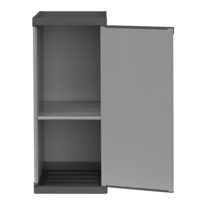 Armadio in resina 1 anta con ripiano regolabili (interno/esterno) 34x40xH85 cm