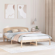 Struttura Letto con Testiera 160x200 cm Legno Massello di Pino