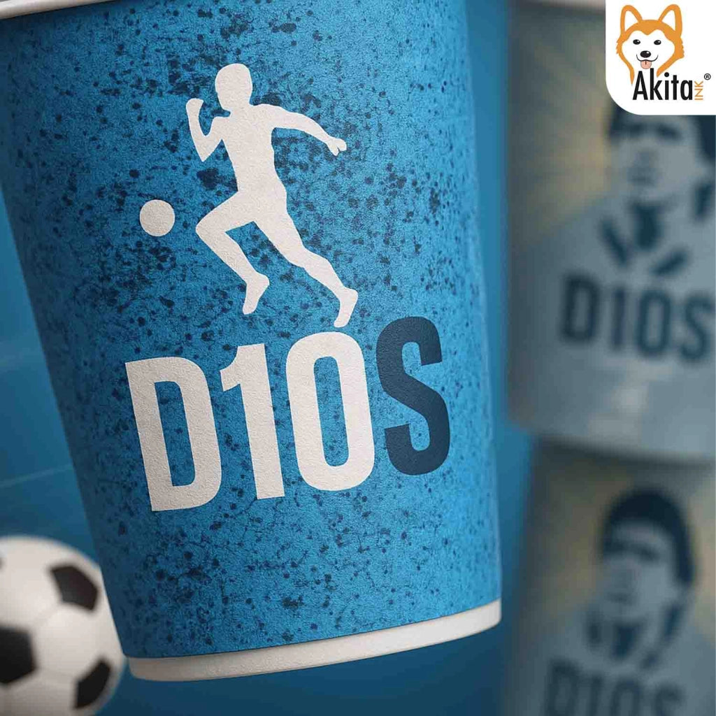 Akitaink Bicchieri D10S 180 ml 1000 Pezzi Monouso Calcio
