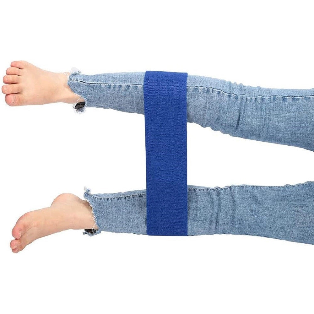 Trade Shop - Fascia Elastica Esercizi Bande Resistenza Allenamento Yoga Fitness Antiscivolo - Blu   S