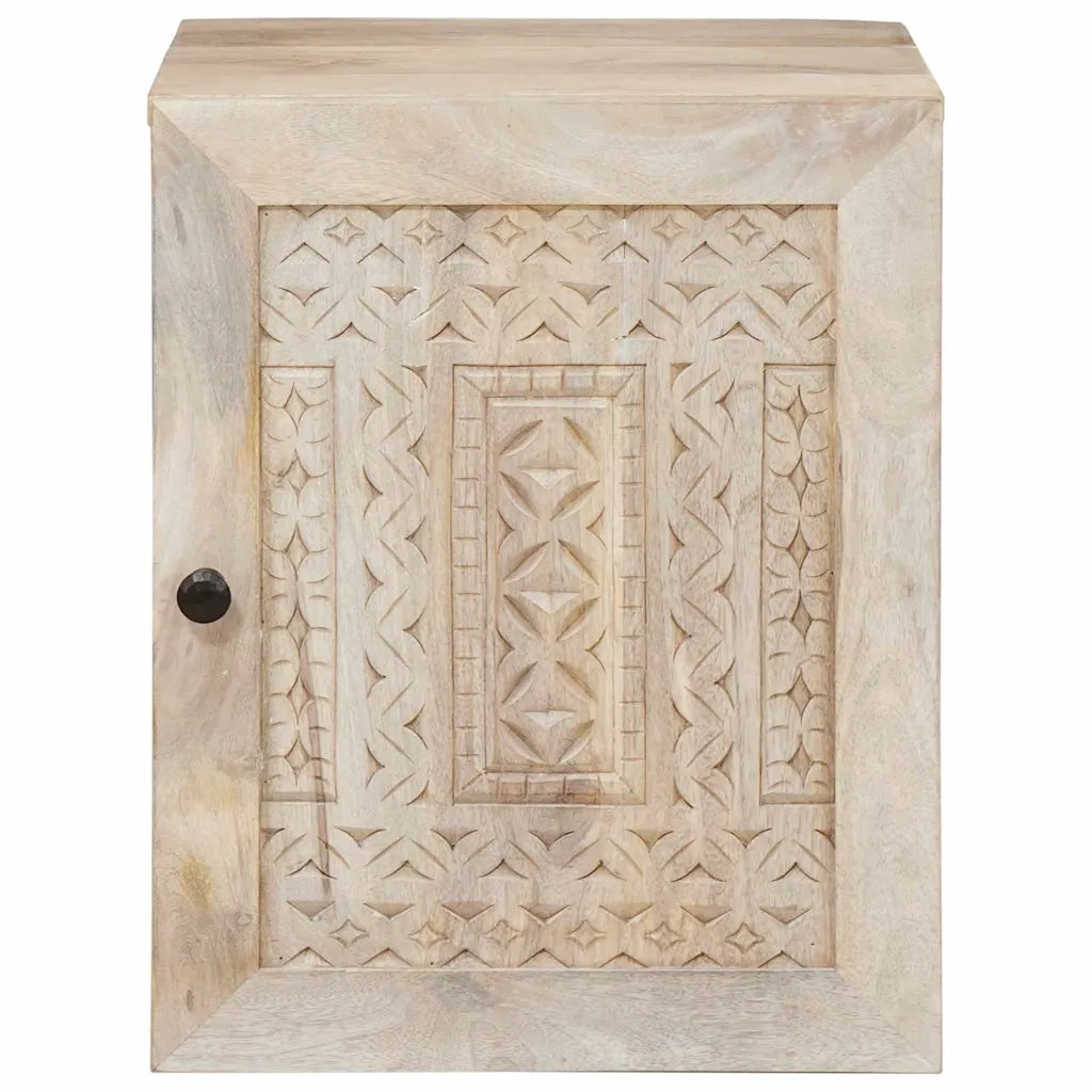 vidaXL Mobile da Bagno Bianco 38 x 33.5 x 160 cm Legno Massiccio Mango