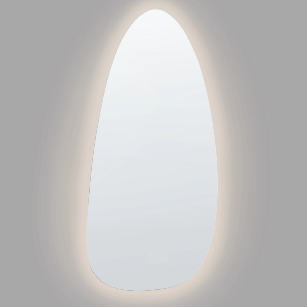 Specchio da parete a LED 130 x 60 cm, moderno e contemporaneo, per bagno, toeletta e camera da letto