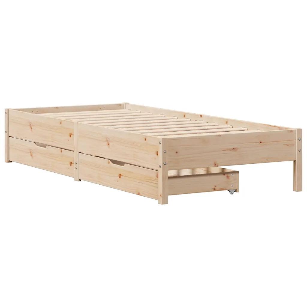 vidaXL Letto senza Materasso 90x200 cm in Legno Massello di Pino