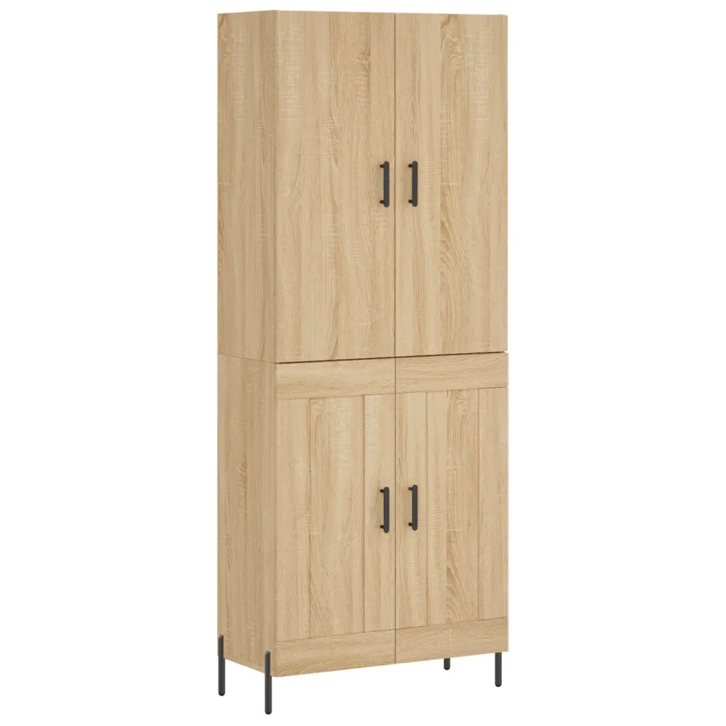 vidaXL Credenza Rovere Sonoma 69,5x34x180 cm in Legno Multistrato