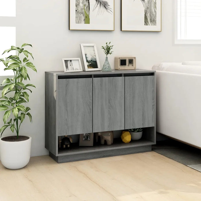 Credenza Grigio Sonoma 97x31x75 cm in Truciolato cod mxl 22688