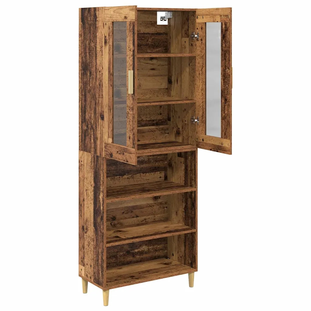 Credenza-Buffet-Armadio da cucina Legno vecchio 69,5 x 34 x 180 cm 669144