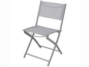 SEDIA PIEGHEVOLE CON SEDUTA IN TEXTILENE  colore:grigio  cm.51x46x81h.  peso kg.2,8    VETTE