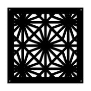 POLESTAR - Pannello in PVC traforato - Parasole Misura: 48x48 cm, Colore: nero