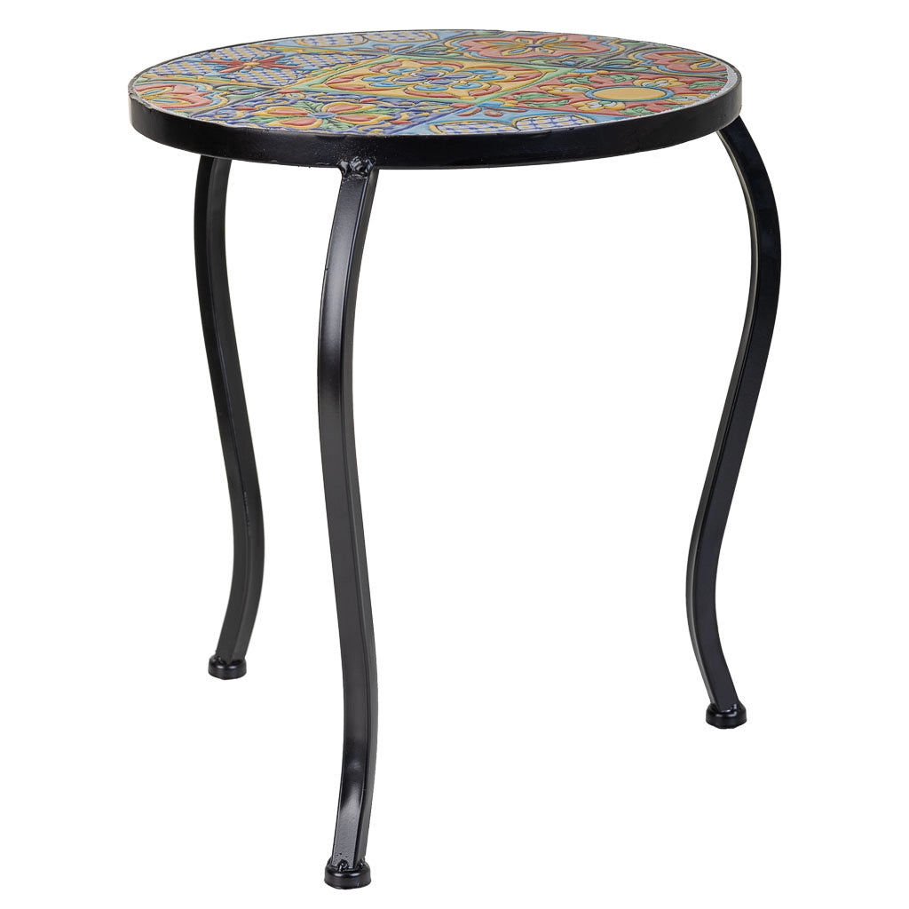 Set 3 supporti mosaico e metallo neri