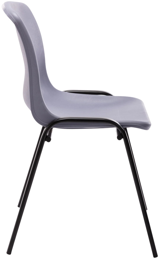 Sedia impilabile Nowra in polipropilene grigio