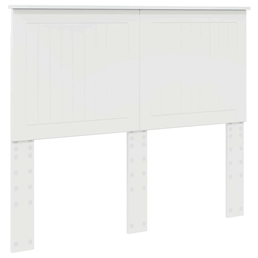Testiera | Testata con Testiera | Testata Bianco Lucido 135 cm Legno multistrato