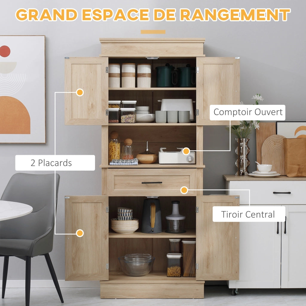Armadio da cucina ¨C zephmum ¨C rovere chiaro 74x39.5x183