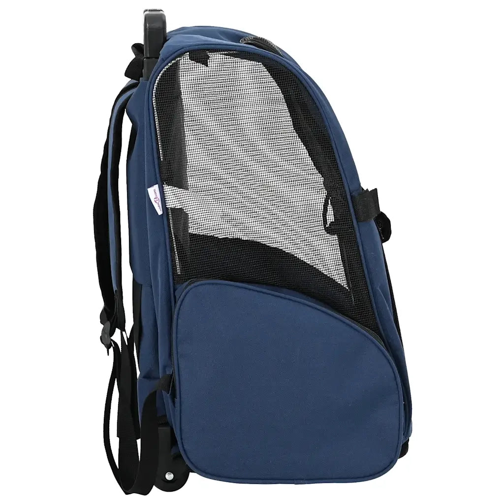 Carrello per animali domestici 3 in 1 Design Blu 48x32x(57-106) cm Tessuto Oxford 42007371
